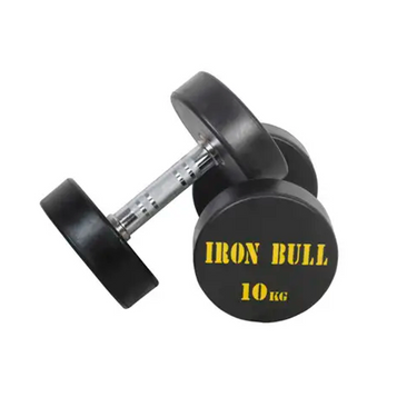 Mancuernas IRONBULL amarillo engomadas 2.5 - 35 kgs